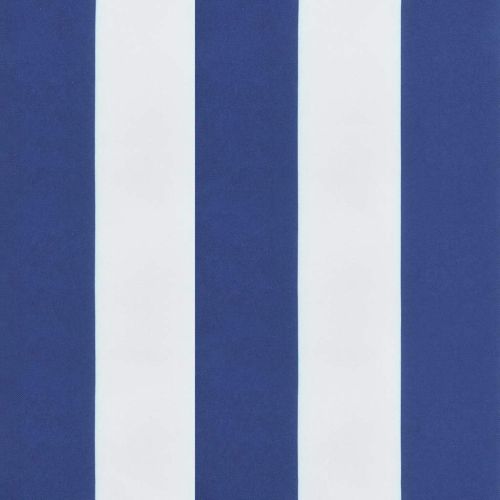 Възглавници за столове с облегалки 4 бр синьо-бели Оксфорд плат