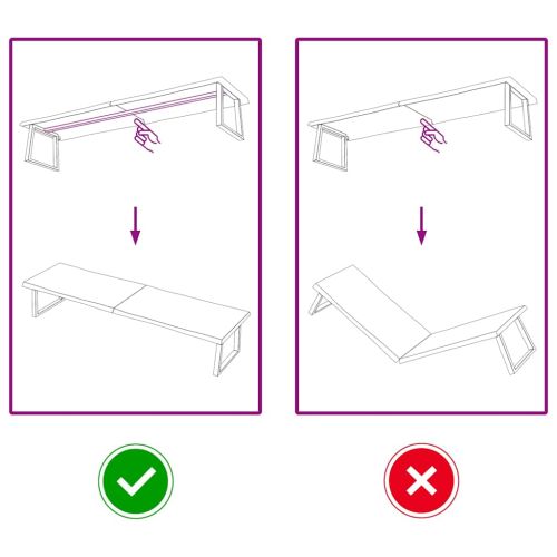 Плот за маса светлокафяв 220x50x(2-4) см обработен масивен дъб