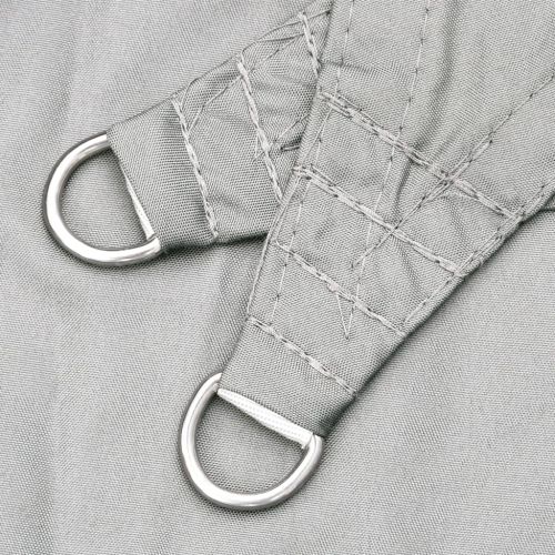 Слънцезащитно платно светлосиво 6x6 м 100% полиестер Оксфорд