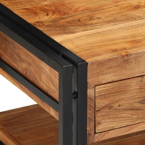 масичка за кафе 90x50x38 cm масивна дървесина акация