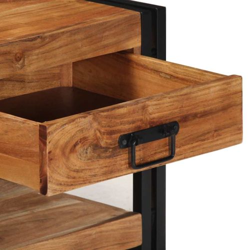 масичка за кафе 90x50x38 cm масивна дървесина акация