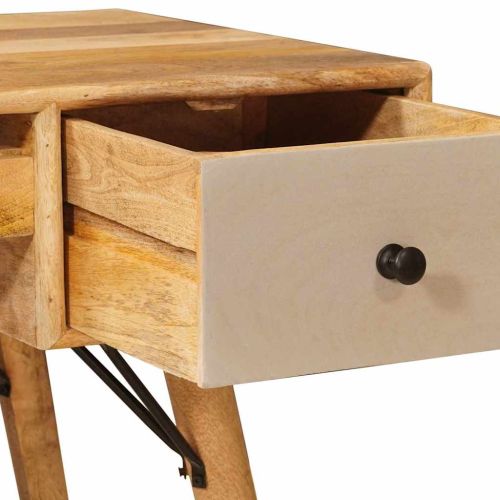 Бюро за писане Кафяво 110 x 55 x 76 cm Солидно мангово дърво