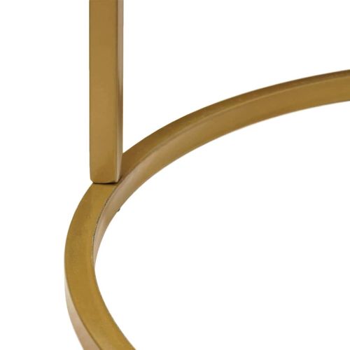 Nesting маси за кафе 3 pcs Бяло Масивно мангово дърво и стомана