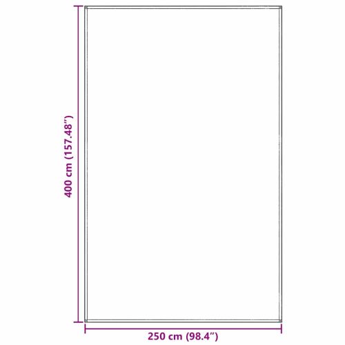 Килим за палатка Синьо и сиво 400 x 250 cm Полиетилен
