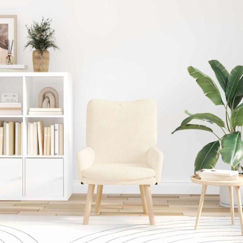 фотьойл Крем 63 x 67 x 94 см Тъкан Шерпа