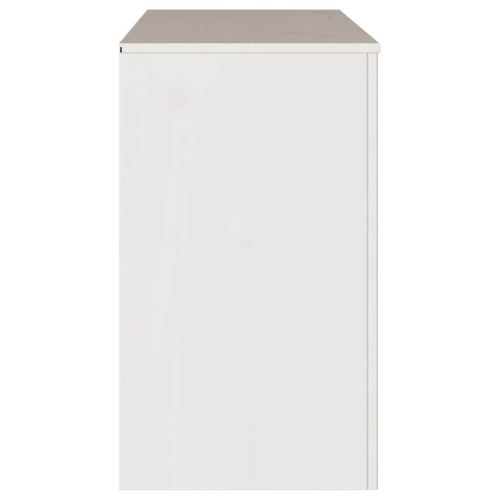 Комод Drammen Бяло 111 x 43 x 73.5 см Масивна борова дървесина