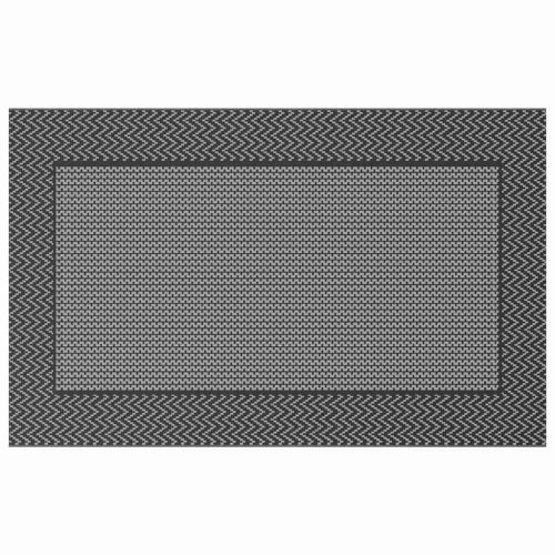 Външен килим ARAKIL Черно и сиво 250 x 400 cm ПП