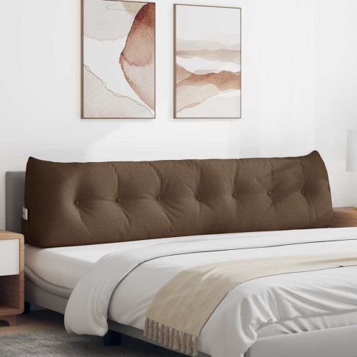 Възглавница за гръб Кафяво 200 x 24 x 50 см текстил