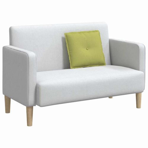 Възглавница за гръб Светло зелено 50 x 19 x 45 см текстил