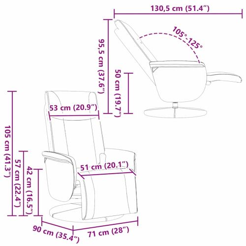 Стол с масаж Черно 71 x 90 x 105 см Изкуствена