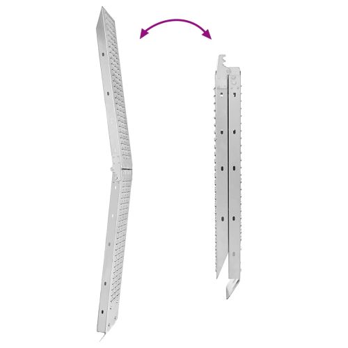 Рампа за натоварване 2 pcs Сребрист 185 x 22,5 x 4,5 см