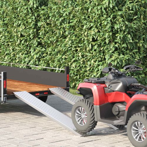 Рампа за натоварване Сребрист 159 x 23 x 5 см