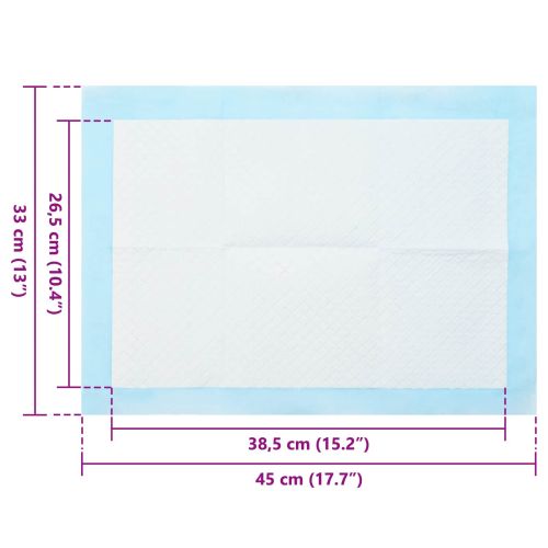 Подложка за тренировка на домашни любимци 50 pcs 45 x 33 cm