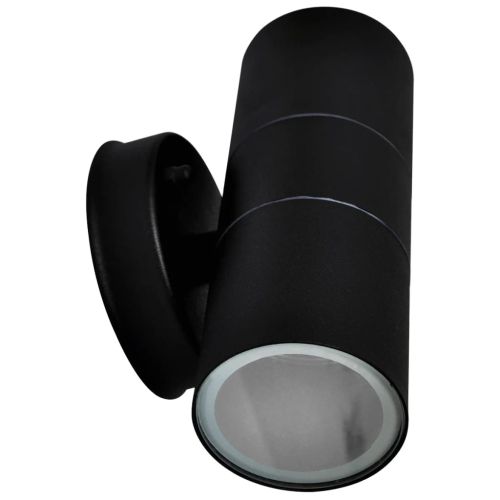 Фасаден аплик, 2 бр, неръждаема стомана, двустранно светещ