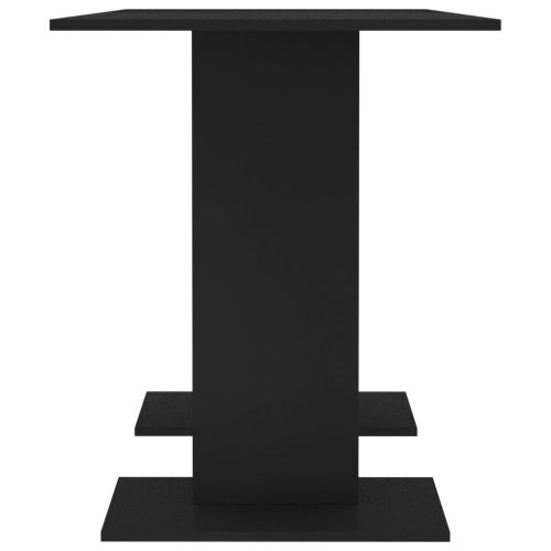 Трапезна маса, черна, 110x60x75 см, инженерно дърво