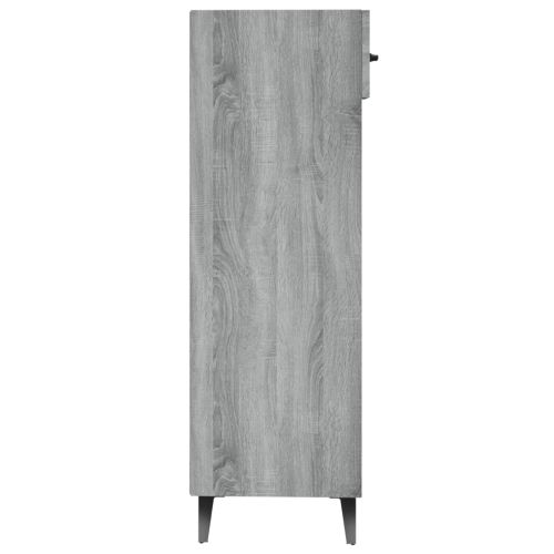 Шкаф за обувки, сив сонома, 30x35x105 см, инженерно дърво