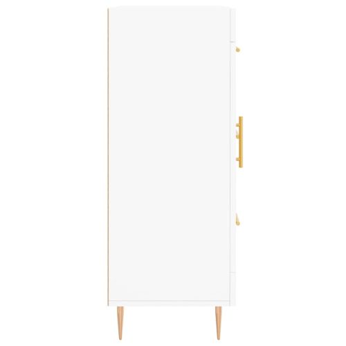 Сайдборд, бял, 69,5x34x90 см, инженерно дърво