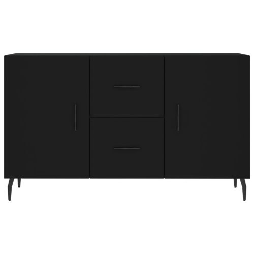 Сайдборд, черен, 100x36x60 см, инженерно дърво