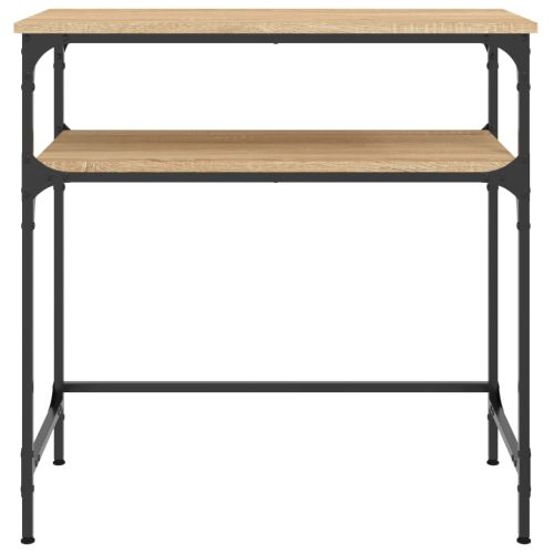 Конзолна маса, дъб сонома, 75x35,5x75 см, инженерно дърво