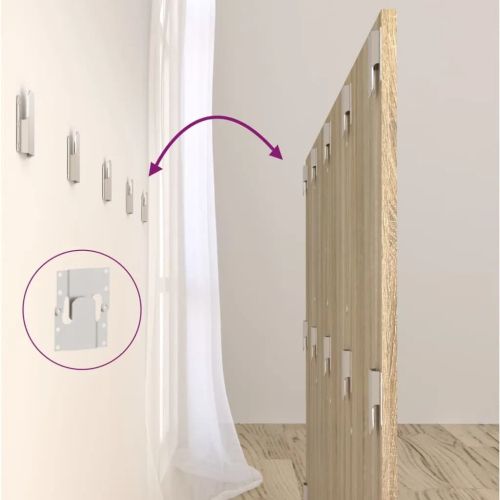 Горна табла за легло с шкафчета, дъб сонома, инженерно дърво