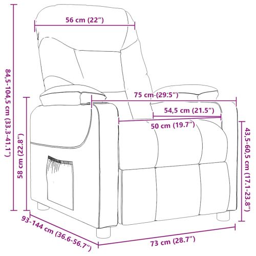 Масажен стол, кафяв, текстил