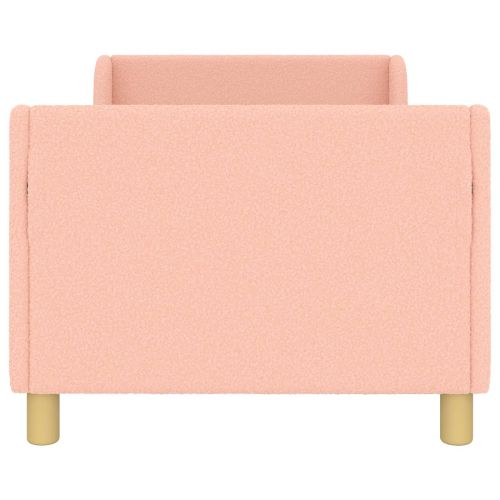 Легло за деца с табла Розово 80 x 160 cm Вълнена тъкан