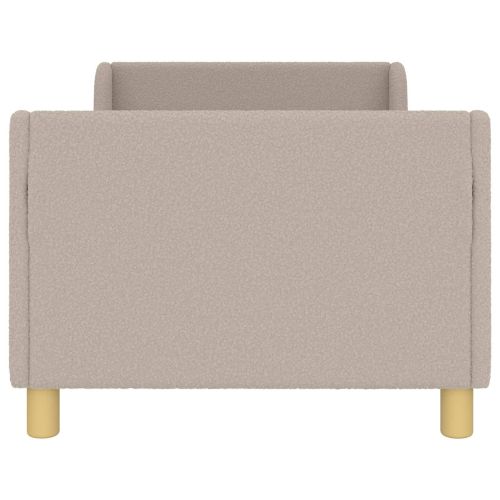 Легло за деца с табла Светлосиво 80 x 160 cm Вълнена тъкан