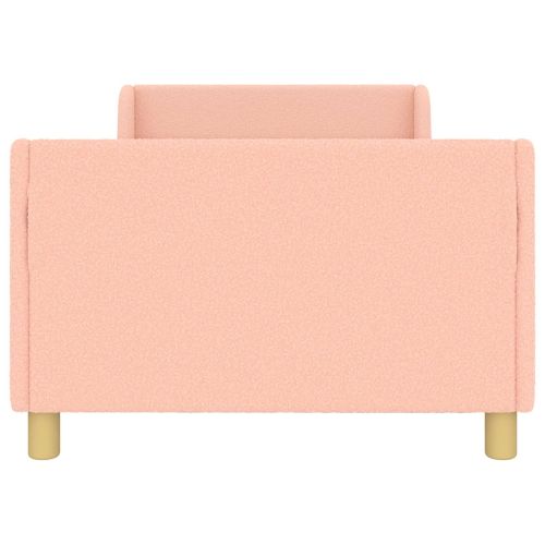 Легло за деца с табла Розово 90 x 200 cm Вълнена тъкан