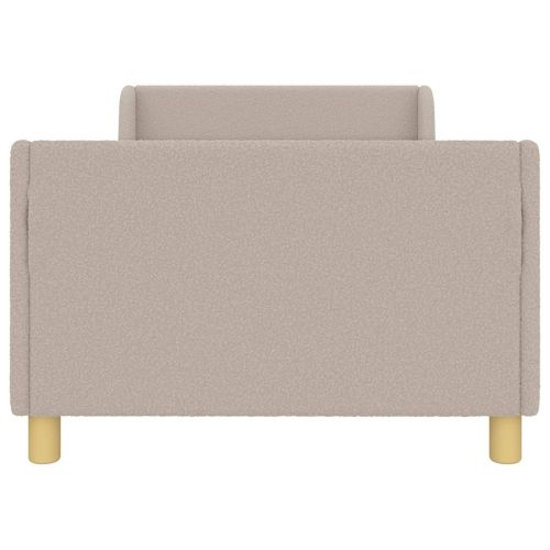 Легло за деца с табла Светлосиво 90 x 200 cm Вълнена тъкан