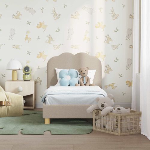 Легло за малко с главна дъска с таблото Светлосиво 70 x 140 cm