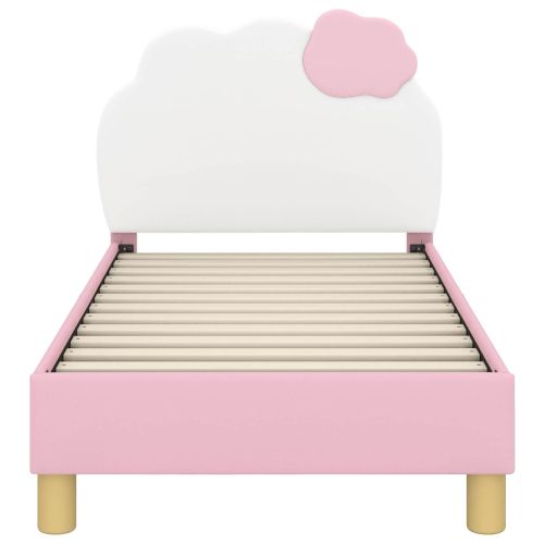 Легло за малко с главна дъска с таблото Розово 70 x 140 cm PU