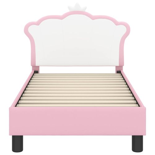Легло за малко с главна дъска с таблото Розово 70 x 140 cm PU