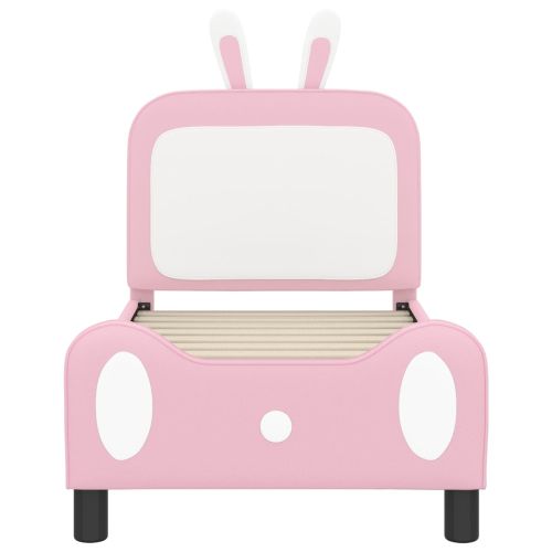 Легло за малко с главна дъска с таблото Розово 70 x 140 cm PU