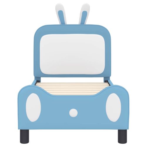 Легло за малко с главна дъска с таблото Синьо 70 x 140 cm PU