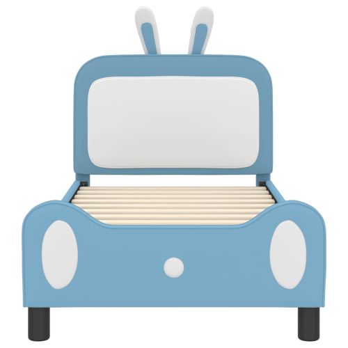 Легло за деца с табла с таблото Синьо 80 x 160 cm PU