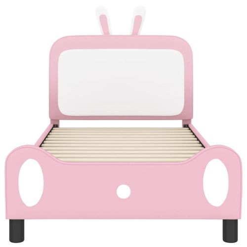Легло за деца с табла с таблото Розово 80 x 200 cm PU