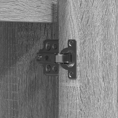 LED конзолна маса Сив Сонома 90 х 32 х 75 см Инженерно дърво