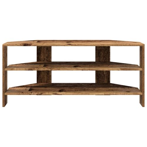 Ъгловшкафзателевизор Старо дърво 102x40,5x45см Инженерно дърво