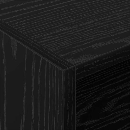 Шкаф за грамофонни плочи с рафт Черния дъб 78.5 x 35 x 45 см