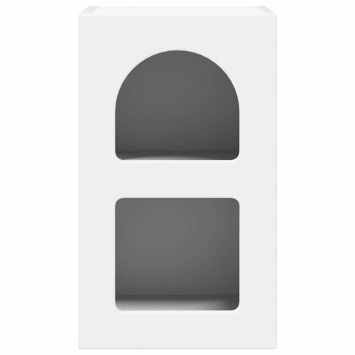 Нощно шкафче 2 pcs Бяло 29.5 x 35 x 50 см Инженерно дърво