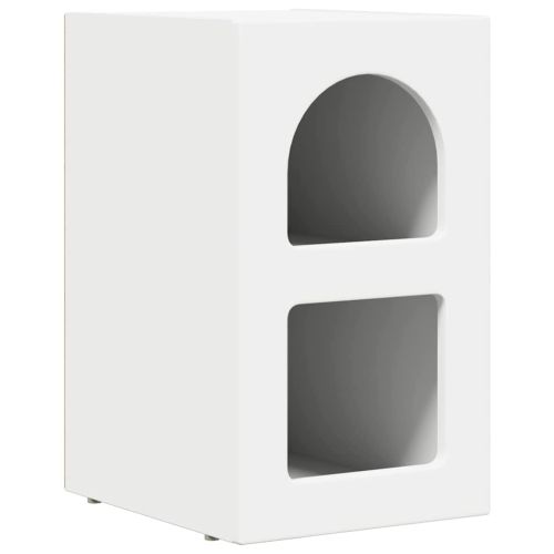 Нощно шкафче 2 pcs Бяло 29.5 x 35 x 50 см Инженерно дърво