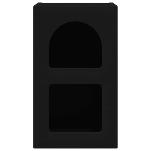 Нощно шкафче 2 pcs Черно 29.5 x 35 x 50 см Инженерно дърво