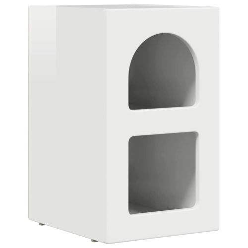 Нощно шкафче 2 pcs Лъскаво бяло 29.5 x 35 x 50 см