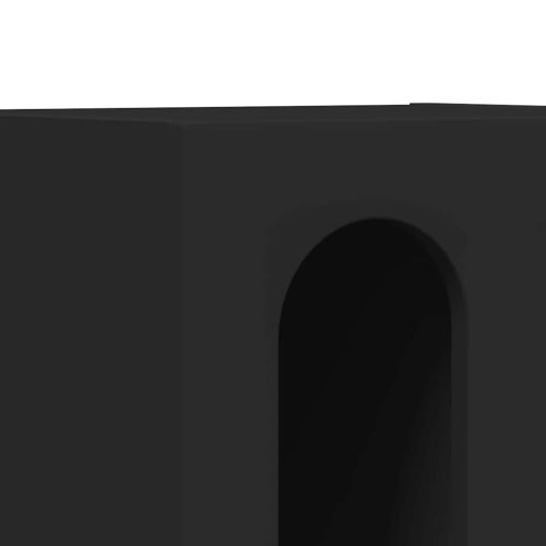 Нощно шкафче 2 pcs Черно 40 x 35 x 50 см Инженерно дърво