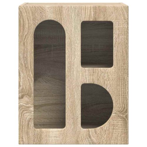 Нощно шкафче 2 pcs Сонома дъб 40 x 35 x 50 см Инженерно дърво