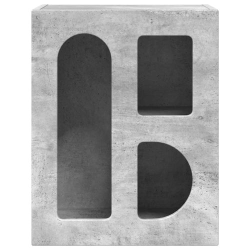 Нощно шкафче 2 pcs Циментено сиво 40 x 35 x 50 см