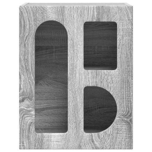 Нощно шкафче 2 pcs Сив Сонома 40 x 35 x 50 см Инженерно дърво