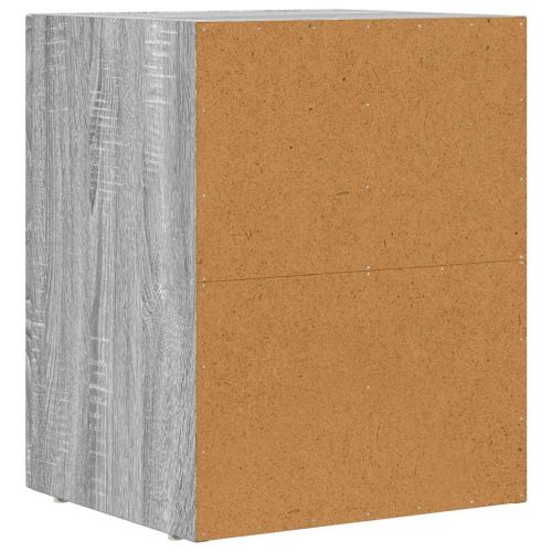 Нощно шкафче 2 pcs Сив Сонома 40 x 35 x 50 см Инженерно дърво