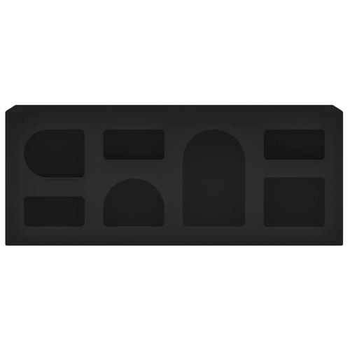 ТВ шкаф Черно 100 x 35 x 40 см Инженерно дърво