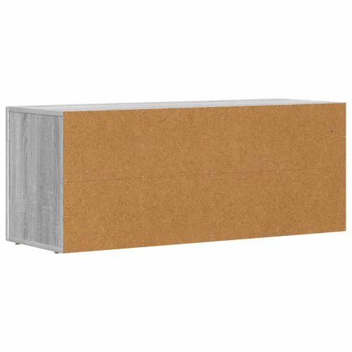 ТВ шкаф Сив Сонома 100 x 35 x 40 см Инженерно дърво